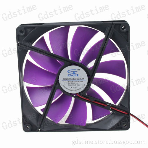GDT 140x140x25mm electrical fan 12v 24v